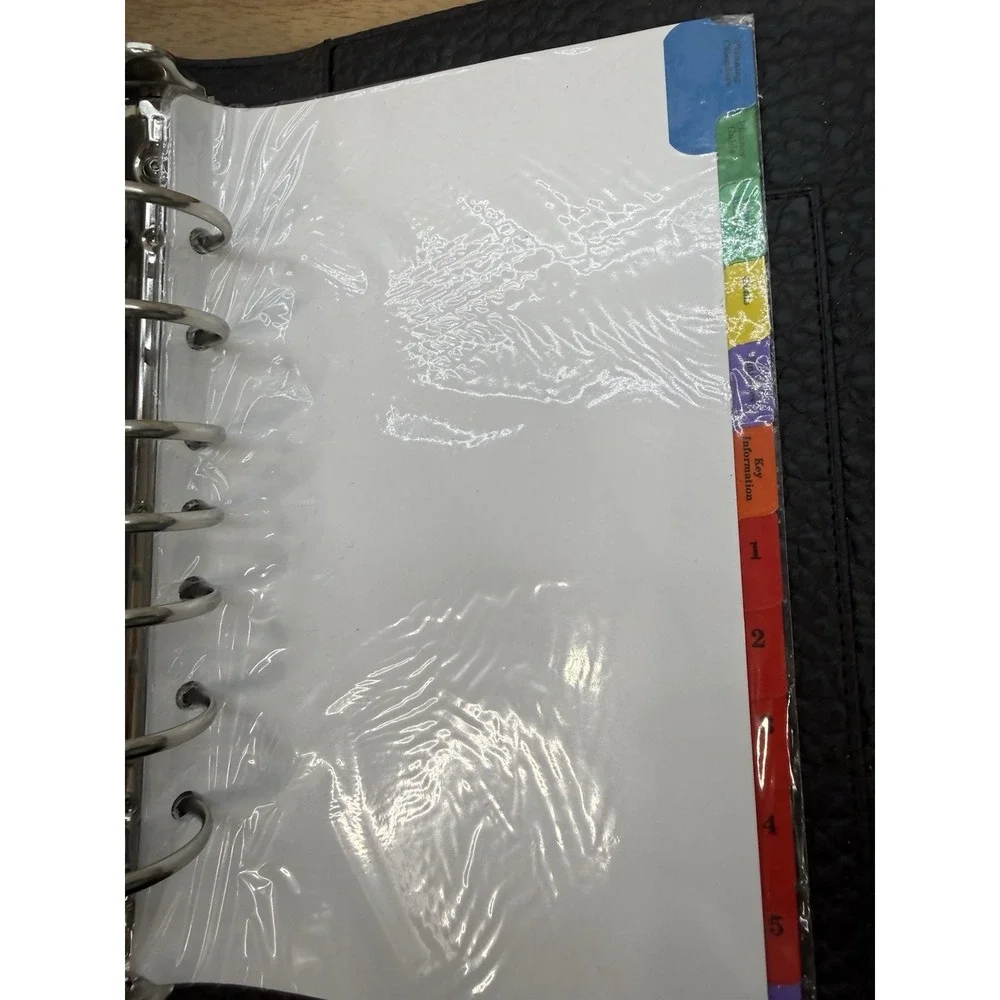 Franklin Covey 365 Monthly Weekly Organizer Planner Black Faux Leather & Notes
